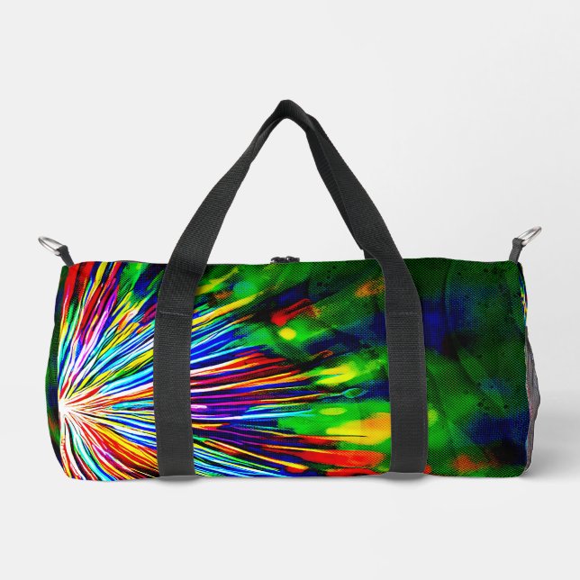 Rainbow Explosion  Duffle Bag (Front)