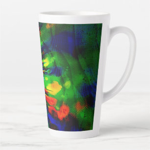 Rainbow Explosion  Latte Mug
