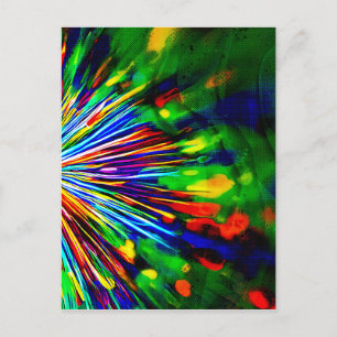 Rainbow Explosion  Postcard