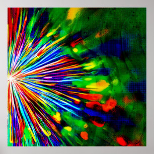 Rainbow Explosion Poster