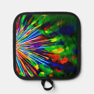 Rainbow Explosion Pot Holder