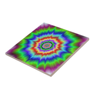 Rainbow Explosion tile
