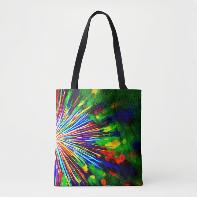 Rainbow Explosion  Tote Bag (Front)