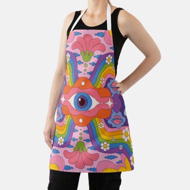 Rainbow Eye Blossom Apron (Insitu)