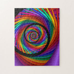 Rainbow EYE Fractal Jigsaw Puzzle