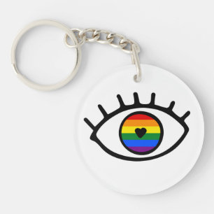 Rainbow Eye Key Ring
