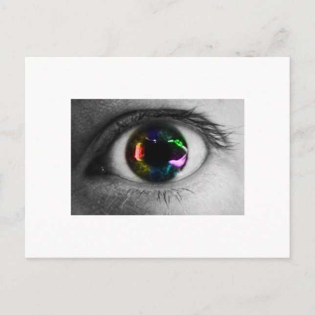 Rainbow Eye Postcard (Front)