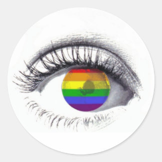 Rainbow Eye Sticker