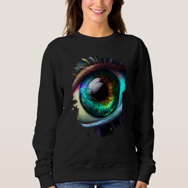 Rainbow eye the beauty in the dark sweatshirt (Front)