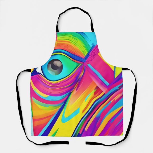 Rainbow Eye Wonder Art Apron (Front)