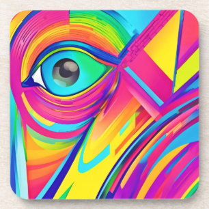 Rainbow Eye Wonder Art Coaster