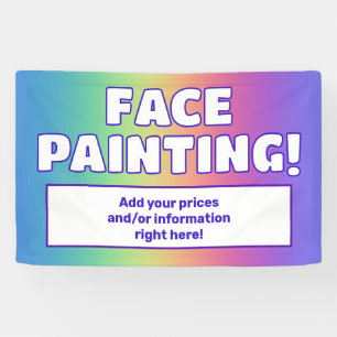 Rainbow Face Painting Banner