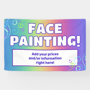 Rainbow Face Painting Banner
