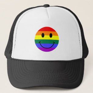 Rainbow Face Trucker Hat