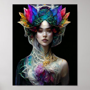 Rainbow Fae Fantasy Art Poster