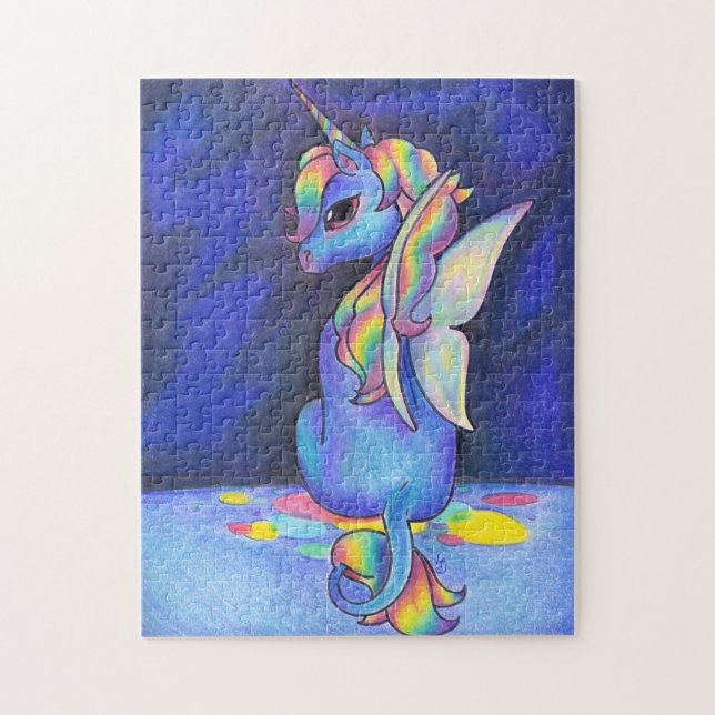 Rainbow Faerie Unicorn Jigsaw Puzzle (Vertical)