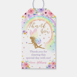 Rainbow Fairy Favour Tags
