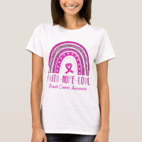 Rainbow Faith Hope Love Breast Cancer Awareness