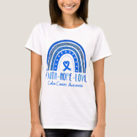 Rainbow Faith Hope Love Colon Cancer Awareness