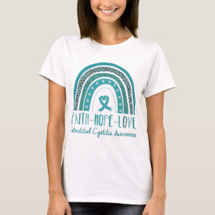 Rainbow Faith Hope Love Interstitial Cystitis T-Shirt