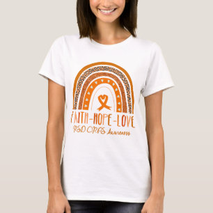Rainbow Faith Hope Love RSD CRPS Awareness T-Shirt