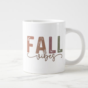 Rainbow Fall Vibes Large Coffee Mug
