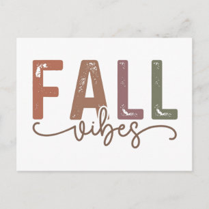 Rainbow Fall Vibes Postcard