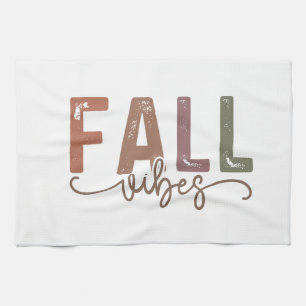 Rainbow Fall Vibes Tea Towel