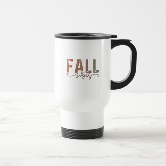 Rainbow Fall Vibes Travel Mug (Right)