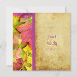 Rainbow Fall Wedding Invitations