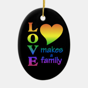 Rainbow Family double-sided ornament