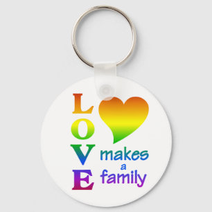 Rainbow Family key chain