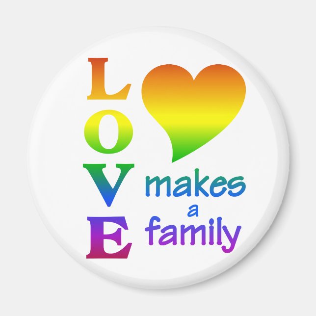 Rainbow Family magnet (Front)