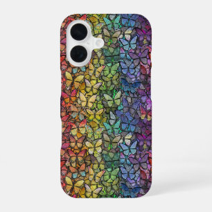 rainbow fantasy butterflies iPhone 16 case
