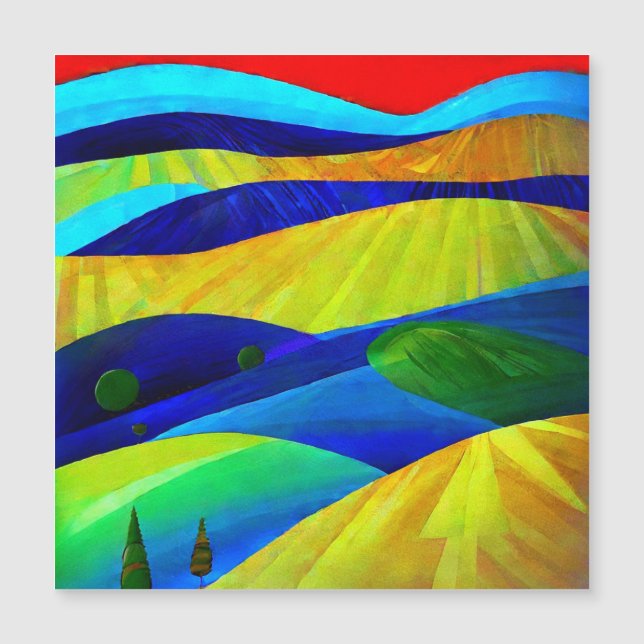Rainbow Fantasy Hills Landscape (Front)