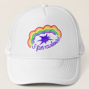 Rainbow Farts hat - choose colour