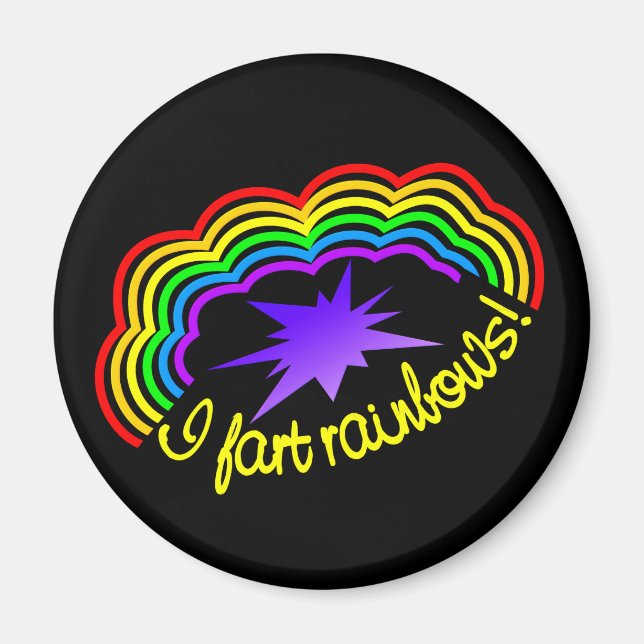 Rainbow Farts magnet (Front)