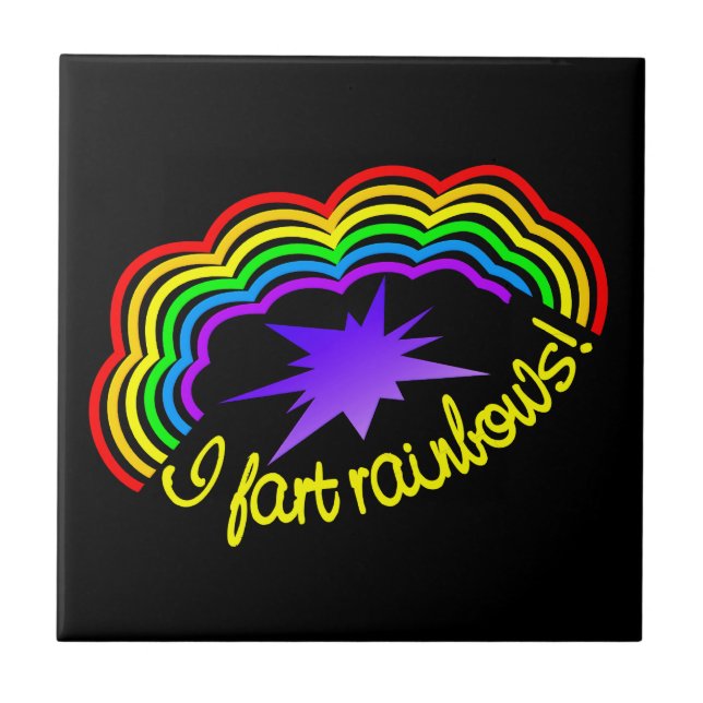 Rainbow Farts tile (Front)