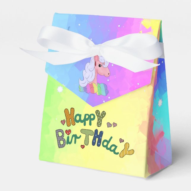 rainbow favour box (Front Side)