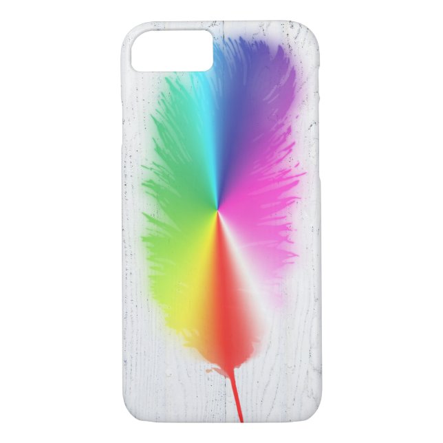 Rainbow Feather Case-Mate iPhone Case (Back)