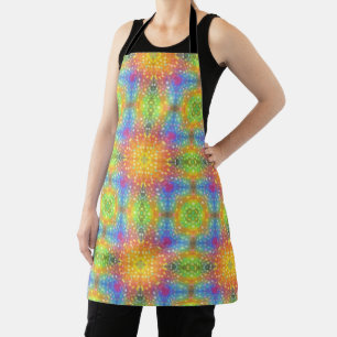 Rainbow Feather Pattern Apron