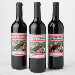 Rainbow Feathers: Pretty Australian Lorikeet, Wine Label