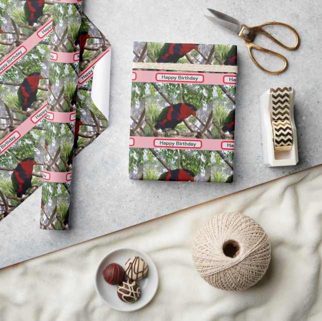 Rainbow Feathers: Pretty Australian Lorikeet, Wrapping Paper (Crafts)
