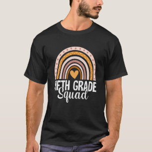 Rainbow Fifth Grade Back To School Team 5th Grade  T-Shirt