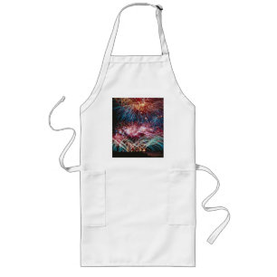 Rainbow fireball fireworks, cooking on this apron