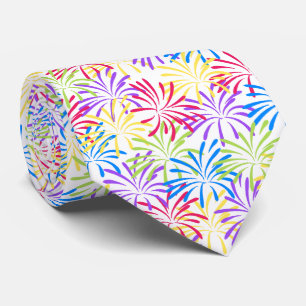 Rainbow Fireworks Splash Tie