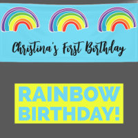 Rainbow First Birthday