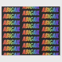 Rainbow First Name "ABIGAIL"; Fun & Colourful