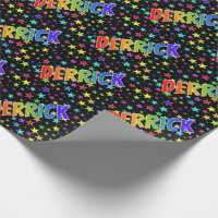 Rainbow First Name "DERRICK" + Stars