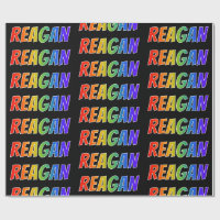 Rainbow First Name "REAGAN"; Fun & Colourful